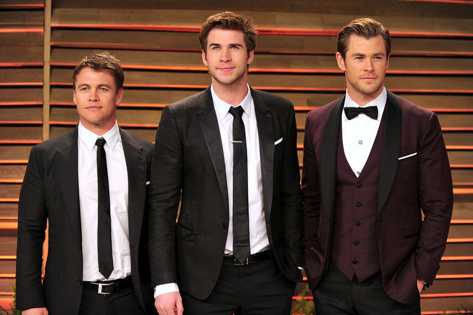 Chris, Liam e Luke Hemsworth