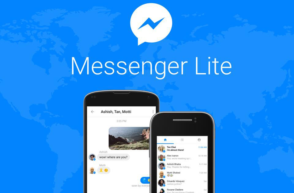 Facebook lança Messenger Lite, para smartphones lentos